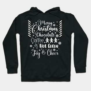 Merry Christmas in Light Font Hoodie